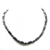 Mens Magnetic Hematite Tube Beads Strands Necklace